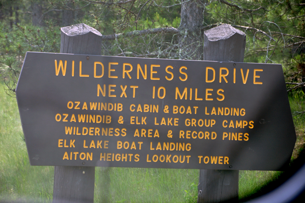 Wilderness Drive sign